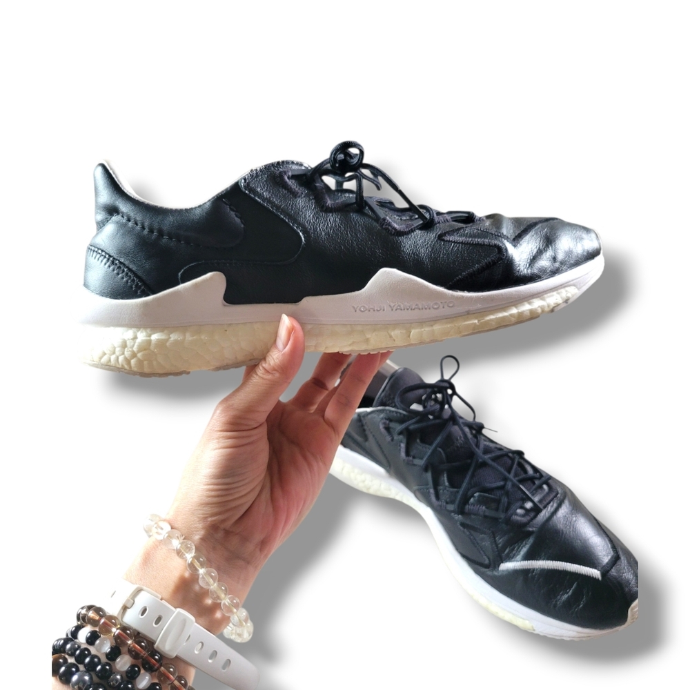 ✨️HP✨️Adidas + Yohji Yamamoto Collab | Men's B&W Y-3 Adizero Runner Sneakers